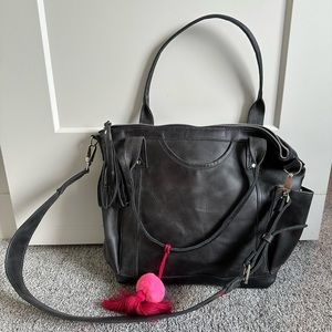 Large Genuine Leather Diaper/Day Bag!